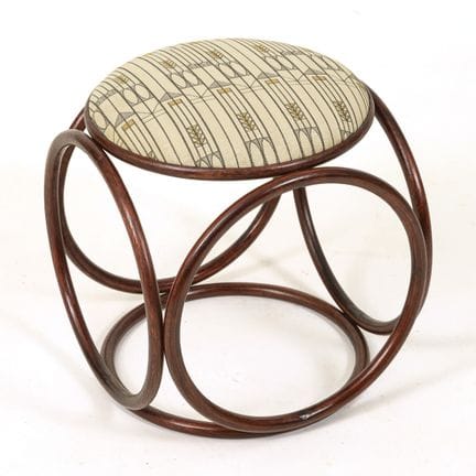 Tabouret rare en bois courbé. Jacob &amp; Josef Ko