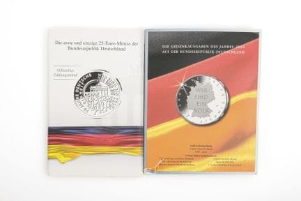 6 + 1 Gedenkmünzen zur Deutschen Einheit.  
 

 BR