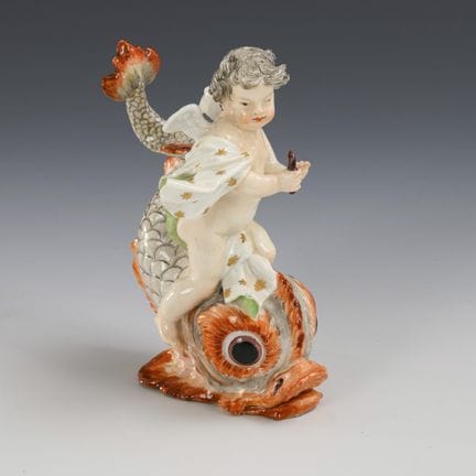 Putto su un delfino. Meissen.  | Aggiornamento
 

