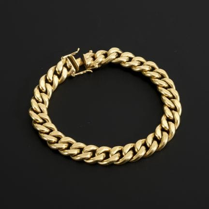 Panzerarmband.  
 

 
  
 

 Gelbgold 585 gestempe
