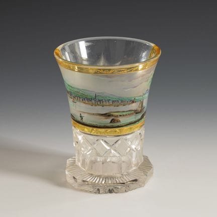 Tazza panoramica in stile Biedermeier.  

Seconda 
