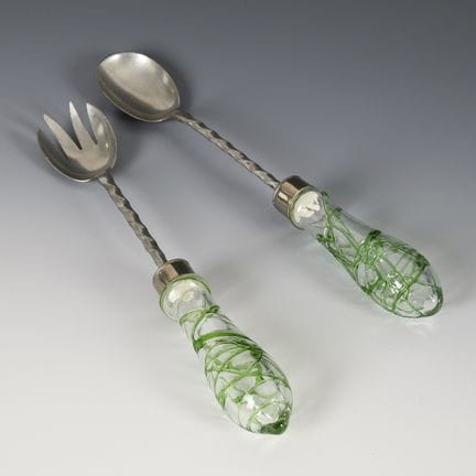 Posate da insalata in stile Art Nouveau.  
 

 Int