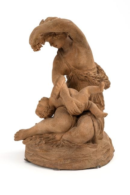 JONCERY,   
 

 
Baccante con putto 
 

 Terracott