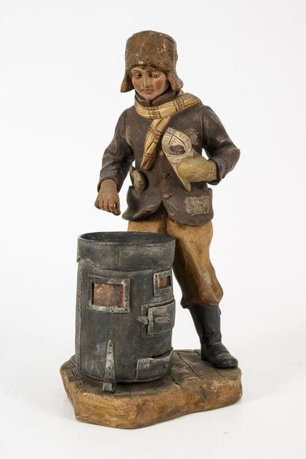 Lampada da tavolo figurativa “Il ragazzo delle cas