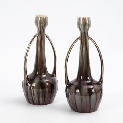 Coppia di vasi in stile Art Nouveau francese. Gust