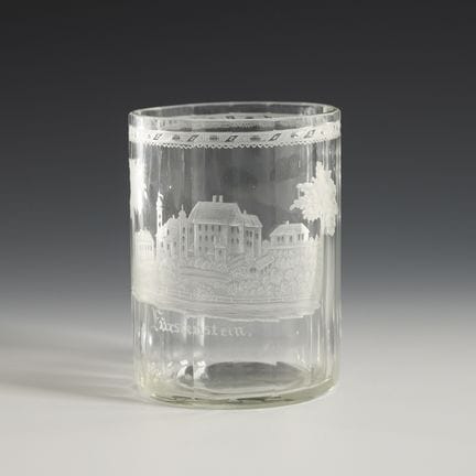 Tazza panoramica in stile Biedermeier “Fürstenstei