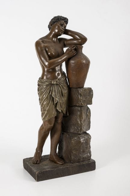 Figur: Afrikanerin mit Krug. Wiener Manufaktur Fri