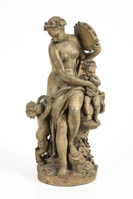 PAJOU,   
 

 
Suonatrice di tamburello con fauno 