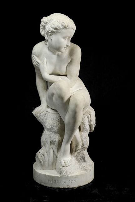 Grande scultura in marmo - "Hesitation" 
 

 Marmo
