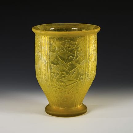Grande vaso in stile Art Déco. Daum.  
 

 Verreri