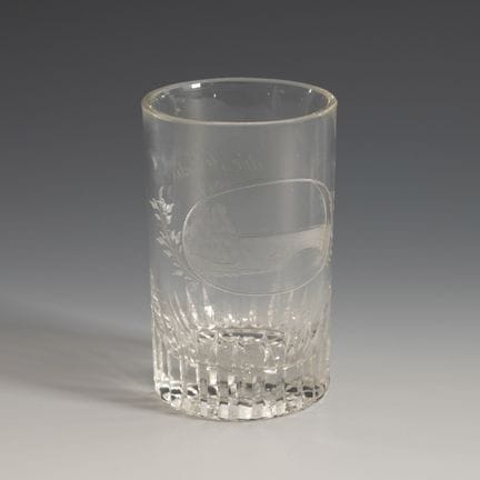 Tazza panoramica in stile Biedermeier di Karlsbad.