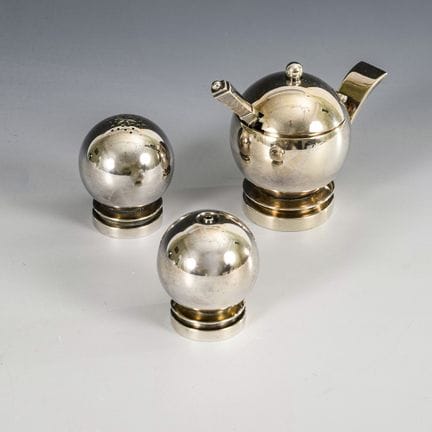 Set di spezie di design in 3 pezzi. Georg Jensen. 