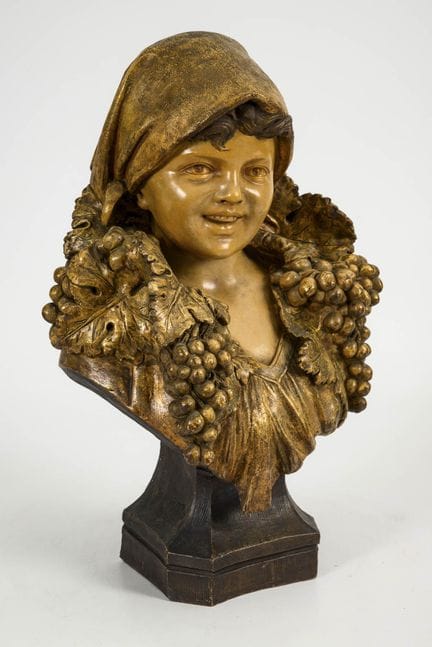 Büste "Annita". Wiener Manufaktur Friedrich Goldsc