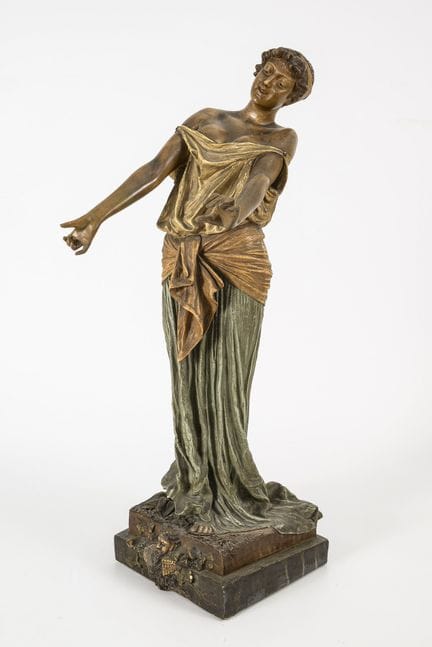 Statua "Bacchante". Manifattura viennese Friedrich