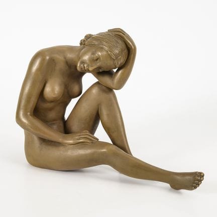 Figura: Nudo femminile seduto. Manifattura viennes