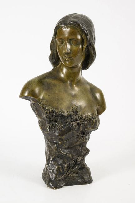 Büste "Edelweiß". Wiener Manufaktur Friedrich Gold