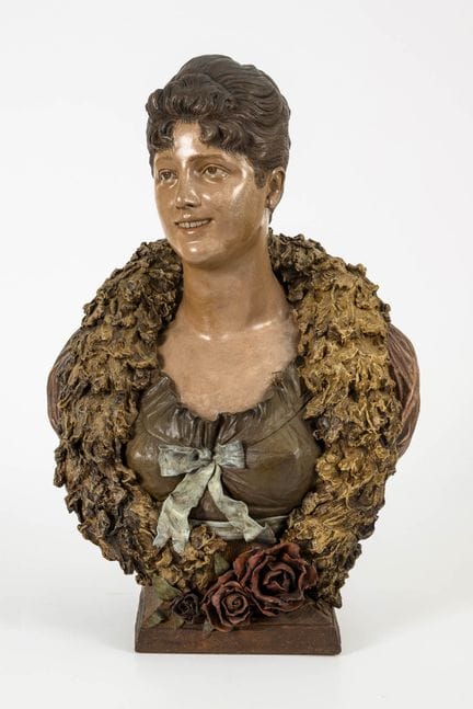 Busto “Rieuse”. Manifattura viennese Friedrich Gol