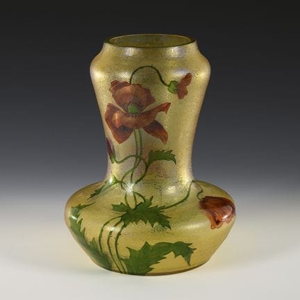 Grande vaso in stile Art Nouveau con decorazione a