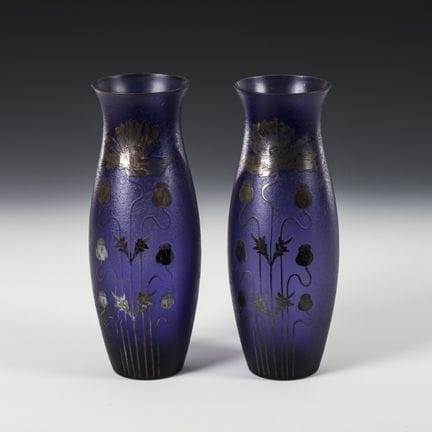 Coppia di vasi in stile Art Nouveau.  

Carl Goldb