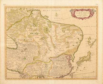 Mapa de Tartaria 
 

 Grabado en cobre coloreado. 