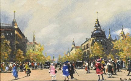 贝克斯，安塔尔（1874年布达佩斯—1938年同地）  
 

 
布达佩斯 
 

 油画/画布。
