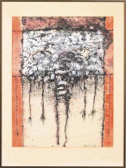 齐姆斯基，拉伊蒙德（1930年拉多姆—2005年华沙）  
 

 
抽象构图 
 

 水彩画。左
