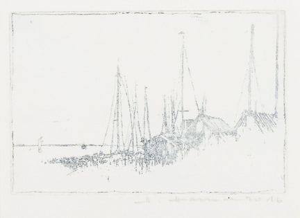 哈默，哈特维格（生于1943年）  
 

 
船港 
 

 水银蚀刻版画。右下角有铅笔签名。(2