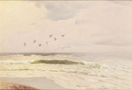 柯蒂斯，马克·奥斯曼（1879—1959）  
 

 
海滨 
 

 油画/画布。右下角署名“K