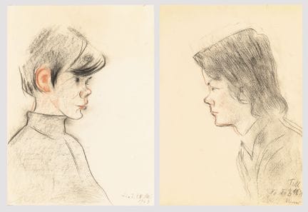 阿纳尔，阿尔弗雷德（1890年温特斯多夫—1973年魏玛）  
 

 
两幅肖像画《蒂尔》 
 

