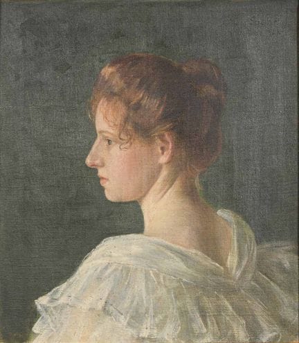 约1900年的女性肖像 
 

 油画/画布。未署名。约1900年。 
 

 53 x 47 厘米