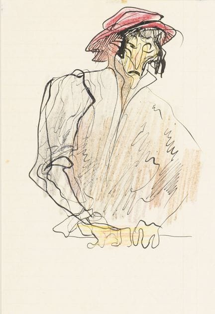 克莱，海因里希（1863年卡尔斯鲁厄—1945年慕尼黑）  
 

 
一幅带有讽刺风格的男子肖像 