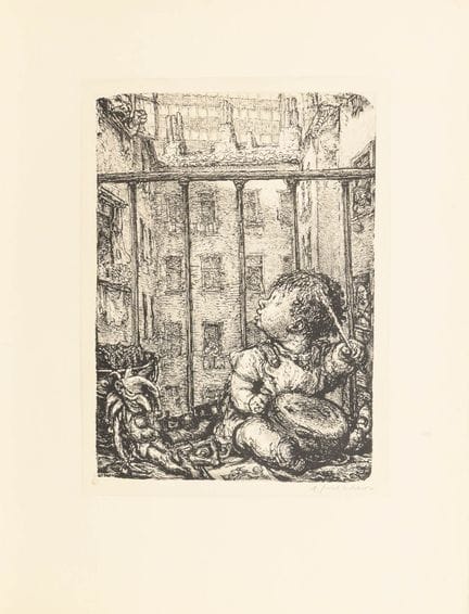 韦伯，A.保罗（1893—1980）  
 

 
“该死的淘气鬼” 
 

 石版画。右下角有铅笔