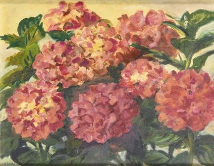 西伯特，H.  
 

 
花卉静物 
 

 油画/画板。左下角签名。20世纪。 
 

 39 