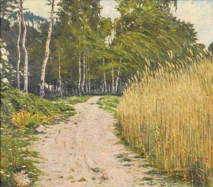 签名模糊：海岸风景 
 

 油画/画布。右下角签名模糊，背面有“Sarka”字样。 20世纪初 
