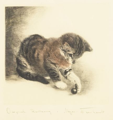 MEYER-EBERHARDT, Kurt (1895 - 1977)  

Chat jouant