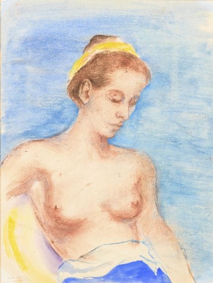 索尔，威尔（1906年路德维希港—1969年海德堡）  
 

 
女性裸体画 
 

 粉笔/水彩