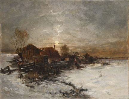 月光下的冬日风景 
 

 油画/画布。未署名。19世纪末。 
 

 66 x 85 厘米。 
 