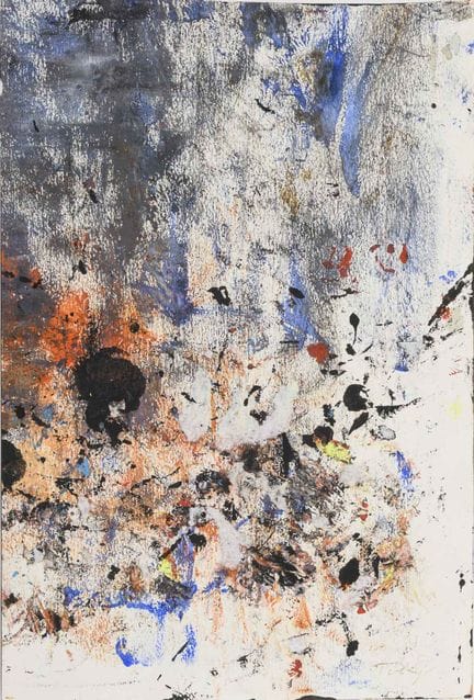 托比，马克——据传为该艺术家作品  
 

 
抽象构图 
 

蛋彩画/纸本。右下角有签名。 
 