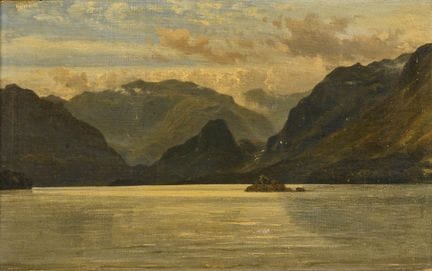 弗朗西亚，亚历山大（1813/20 — 1884 布鲁塞尔）  
 

 
《山间湖泊的小风景》 
