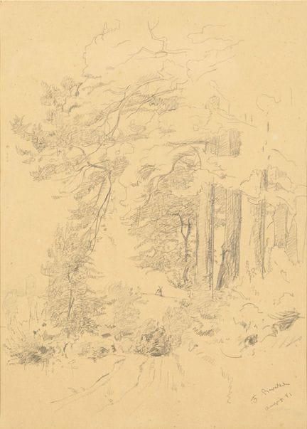 BUNKE, Franz (1857 - 1939)  

Lisière de forêt 

D