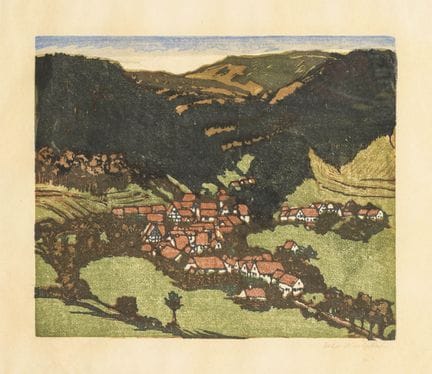 WESTPHAL,  Otto (1878 - 1975)  
 

 
Village dans 
