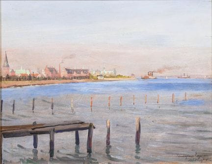 EGE，莫根斯（1892年哥本哈根—1946年阿林格）  
 

 
《赫尔辛格》 
 

 油画/