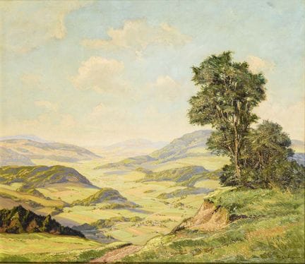 莱纳（LEHNER），卡尔·M.  
 

 
《埃菲尔山谷》 
 

 油画/画布。右下角签名，背