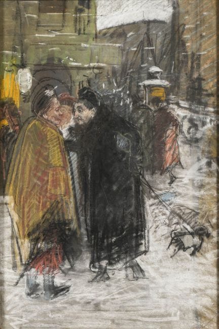 恩格尔哈特，约瑟夫（1864年维也纳——1941年同地）  
 

 
油画《三个闲聊的妇人》+ 6