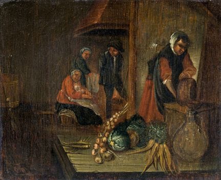 Christoffer Jacob Schultze, Dans la cuisine. 1795.