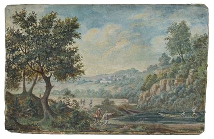 Christian Gottfried Morasch, Paysage saxon avec de