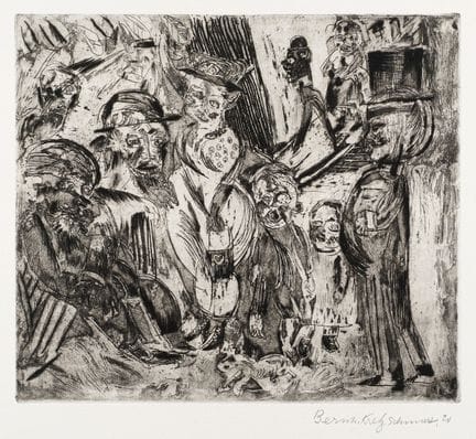 Bernhard Kretzschmar, Auf der Straße. 1920.
Bernha