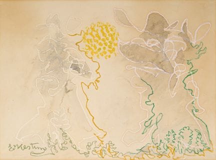 Edmund Kesting, Ahrenshoop – Gelbe Sonne zwischen 