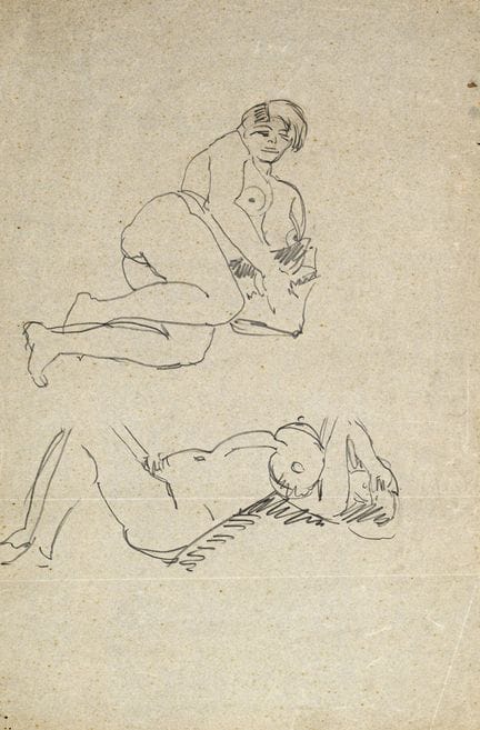 Georg Tappert, Betty – Liegender weiblicher Akt. 1