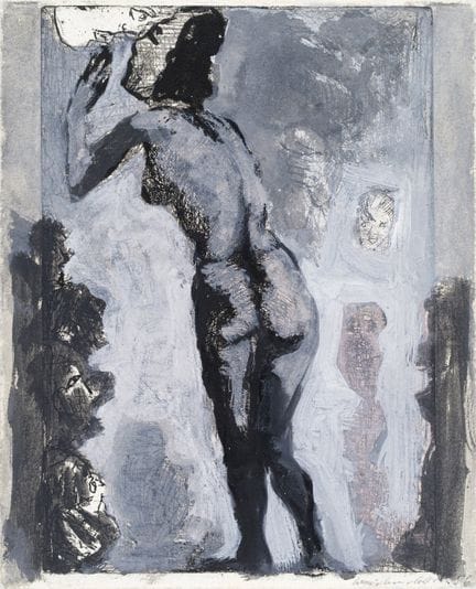 Claus Weidensdorfer "Frau küßt Mond". 1986.
Claus 
